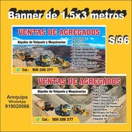 Banner o Gigantografía 3x1.5 metros