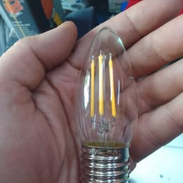 Foco LED 4w Tipo Vela Vintage Opalux