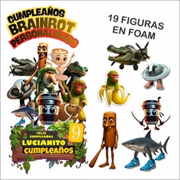 Paquete Figuras en Foam Brainrot