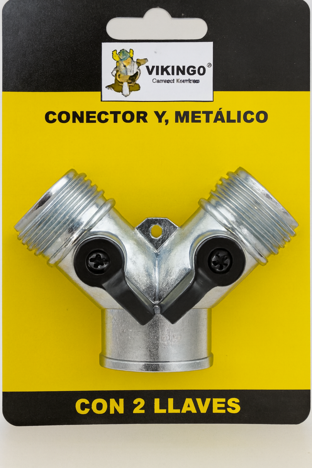 Conector "Y" Metálico Con Dos Llaves Vikingo