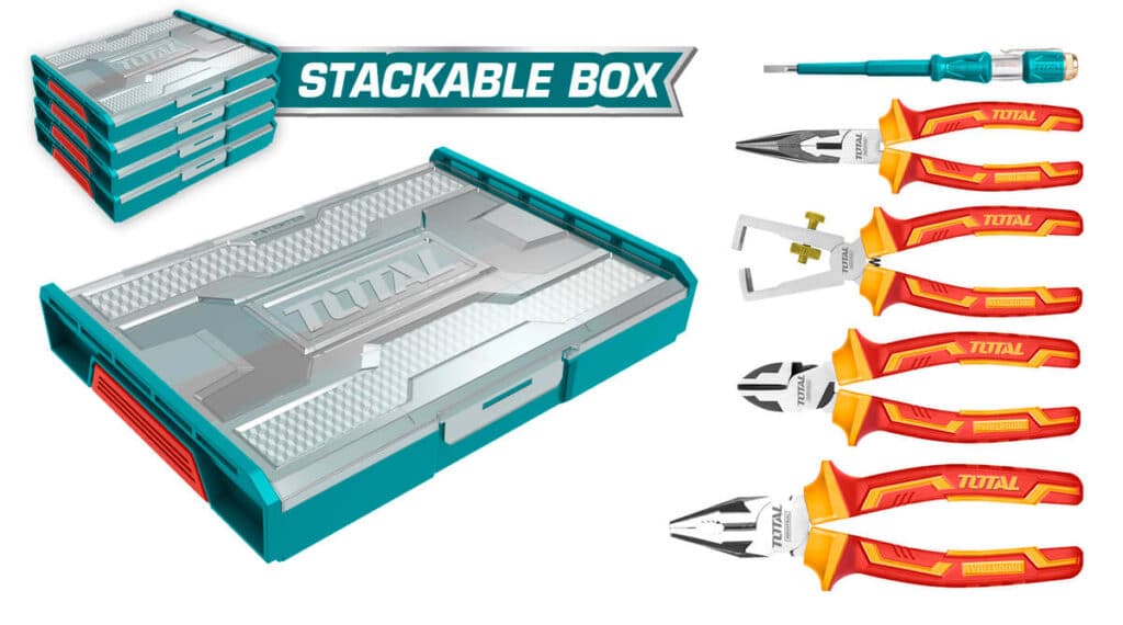 Total Set de Alicates Aislados Estuche 5 piezas Profesional -thktv02p051 - Imagen 3