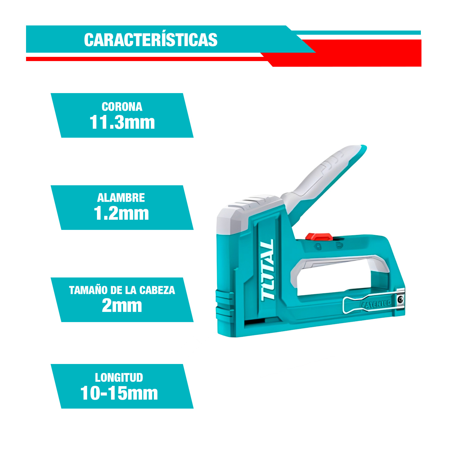 Total Set De Fijación 3 Piezas Remachador+Grapadora+Perforadora - Imagen 7