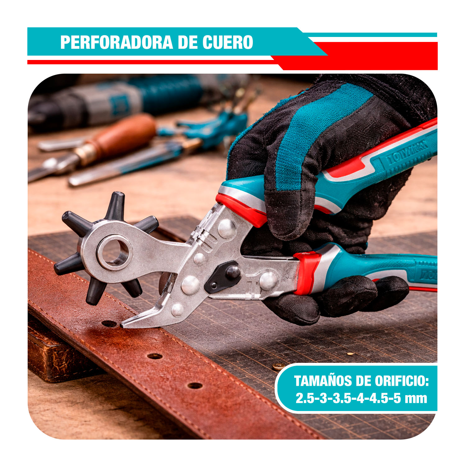 Total Set De Fijación 3 Piezas Remachador+Grapadora+Perforadora - Imagen 6