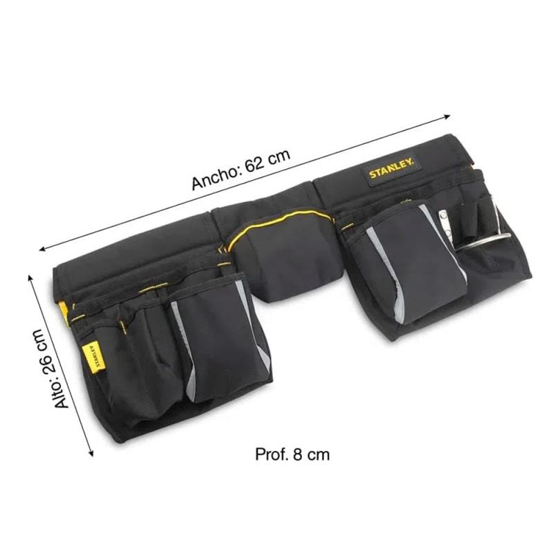 STANLEY® Cinturón Porta Herramientas 11 Bolsillos - Imagen 3