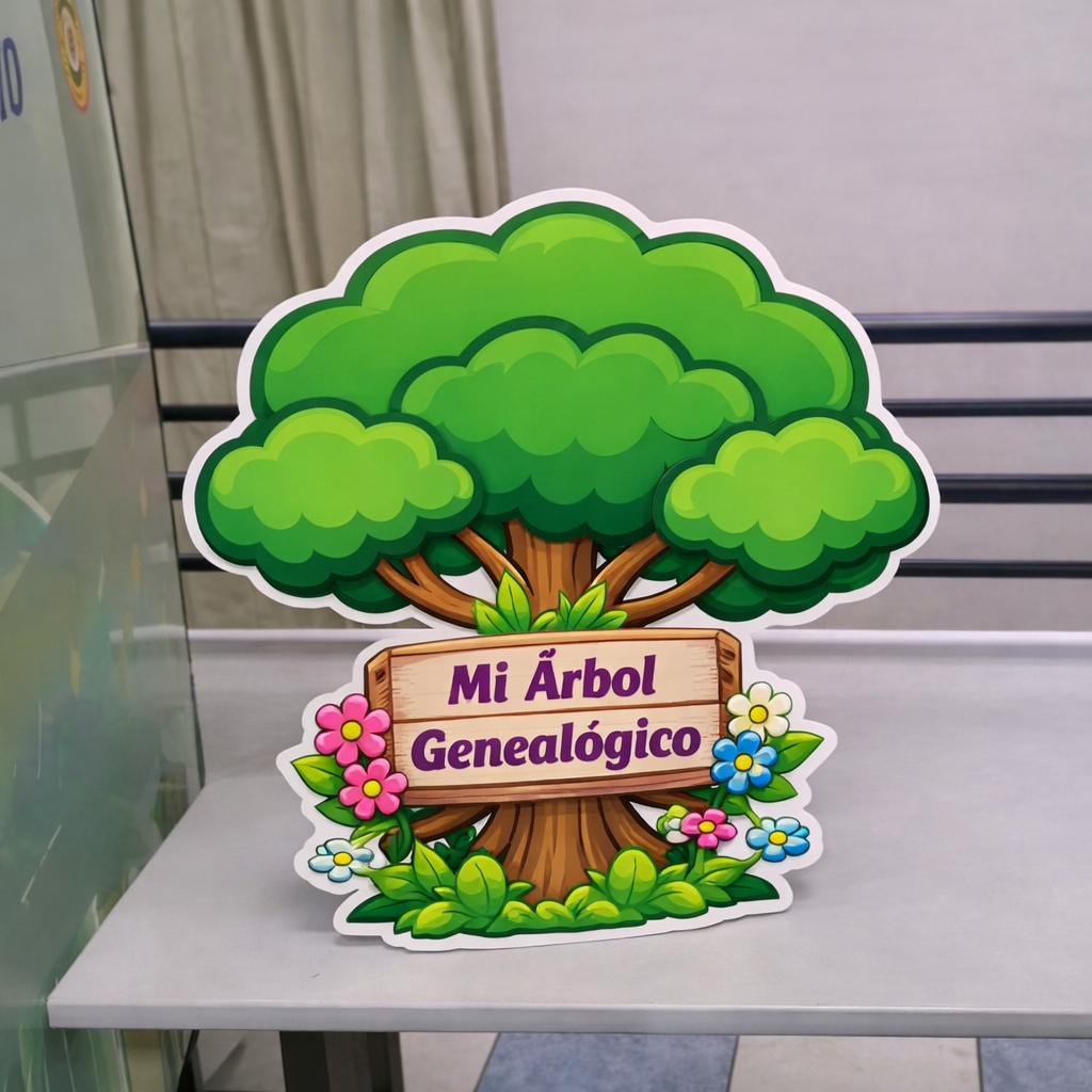 Figura en Foam Árbol Genealógico 60x60cm - Imagen 2