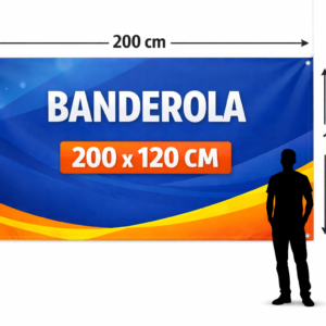 Banderola en Tela Polibrillo 200x120cm